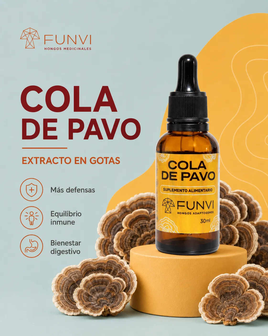 Cola de pavo Gota